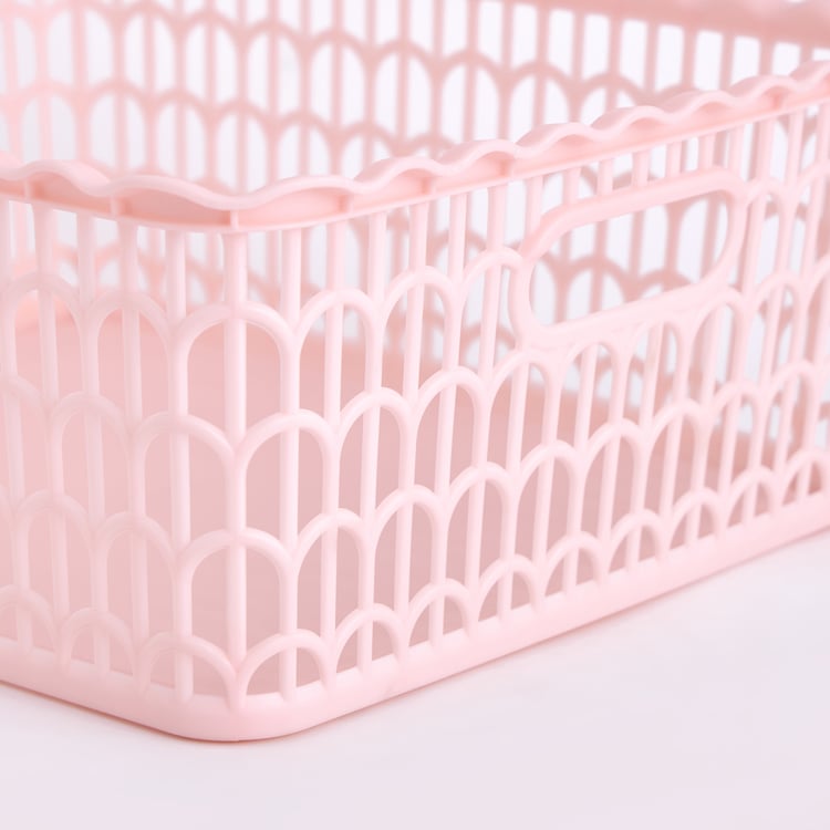 Corsica Scallop Polypropylene Storage Basket - Medium