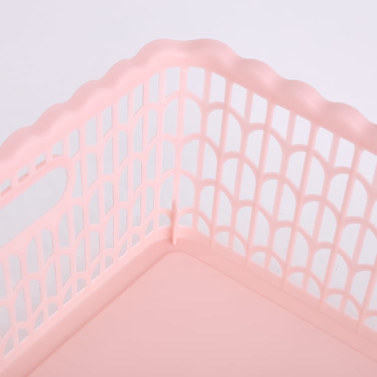 Corsica Scallop Polypropylene Storage Basket - Medium