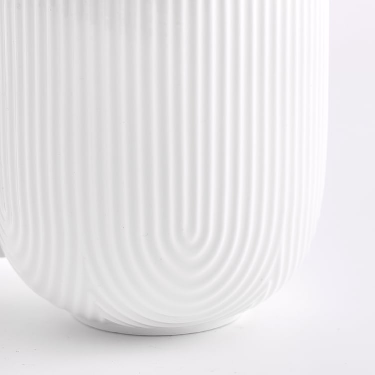 Natural Edit Set of 4 Porcelain Mugs with Stand - 320ml