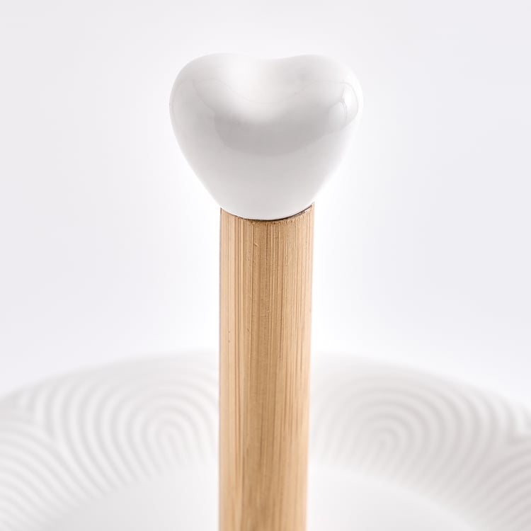 Natural Edit Porcelain 3-Tier Cake Stand