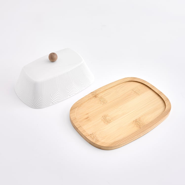 Natural Edit Porcelain Butter Dish