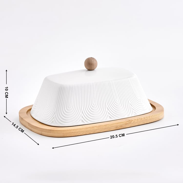 Natural Edit Porcelain Butter Dish
