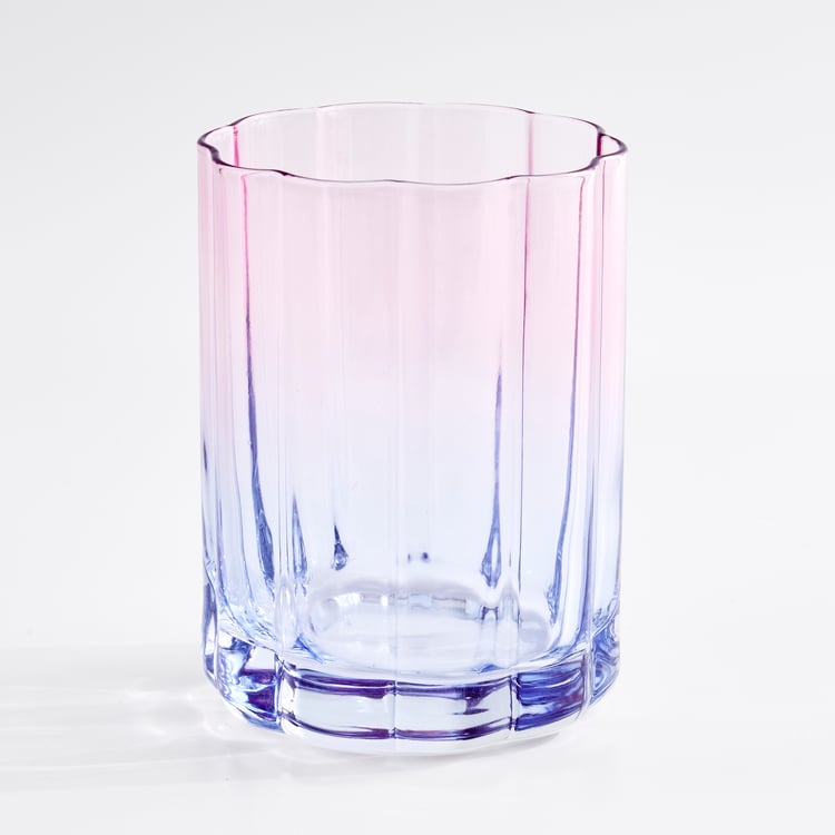Wexford Trendy Ombre Flower Set of 4 Dof Glasses - 340ml