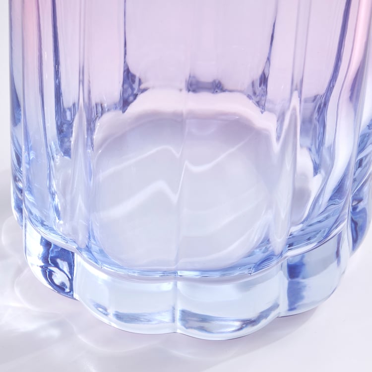 Wexford Trendy Ombre Flower Set of 4 Dof Glasses - 340ml