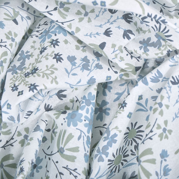 Chime Floral Cotton 4Pcs Printed Double Bed-In-A-Bag Set