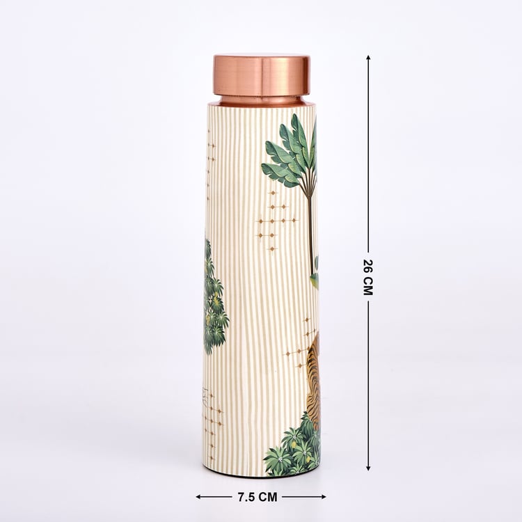 Infinity Rakhi Copper Printed Water Bottle - 950ml
