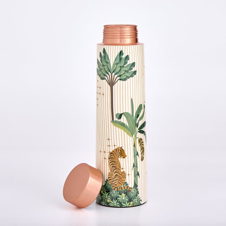 Infinity Rakhi Copper Printed Water Bottle - 950ml