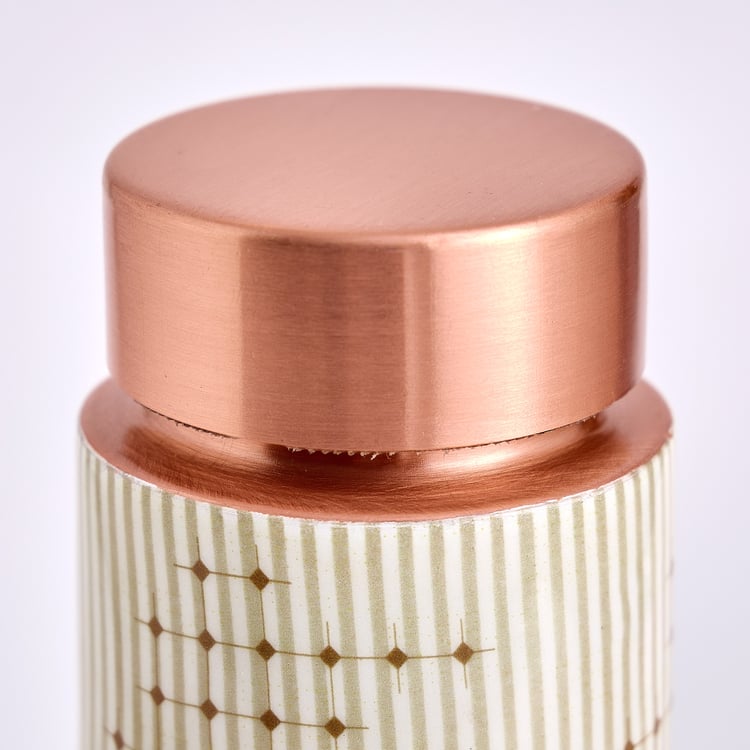 Infinity Rakhi Copper Printed Water Bottle - 950ml