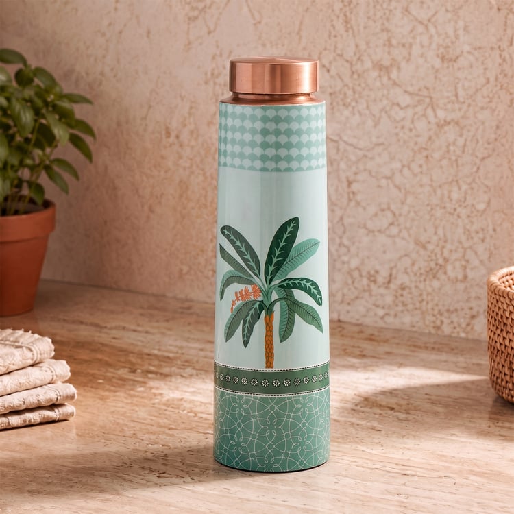 Infinity Rakhi Copper Printed Water Bottle - 950ml