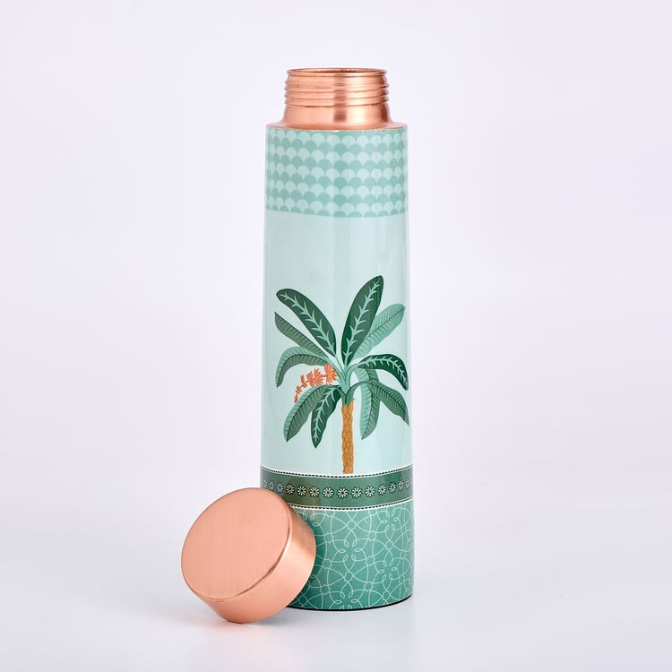 Infinity Rakhi Copper Printed Water Bottle - 950ml