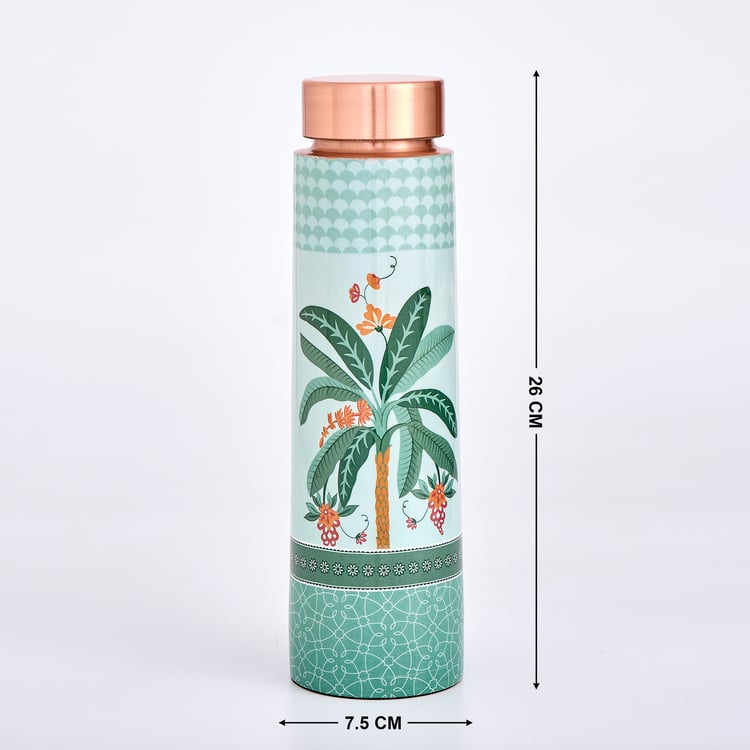 Infinity Rakhi Copper Printed Water Bottle - 950ml
