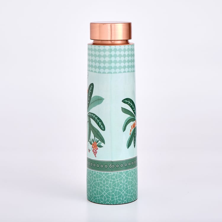 Infinity Rakhi Copper Printed Water Bottle - 950ml