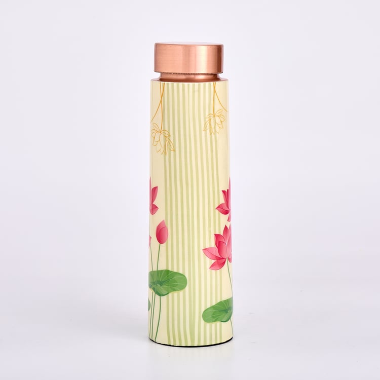 Infinity Rakhi 3Pcs Copper Water Bottle with Tumbler Set