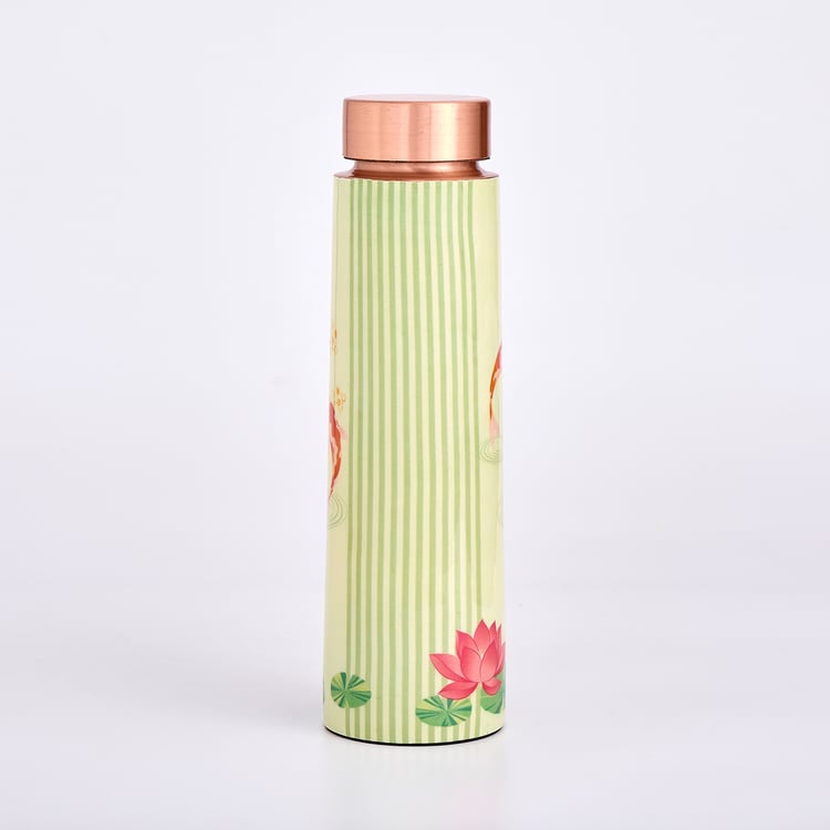 Infinity Rakhi 3Pcs Copper Water Bottle with Tumbler Set