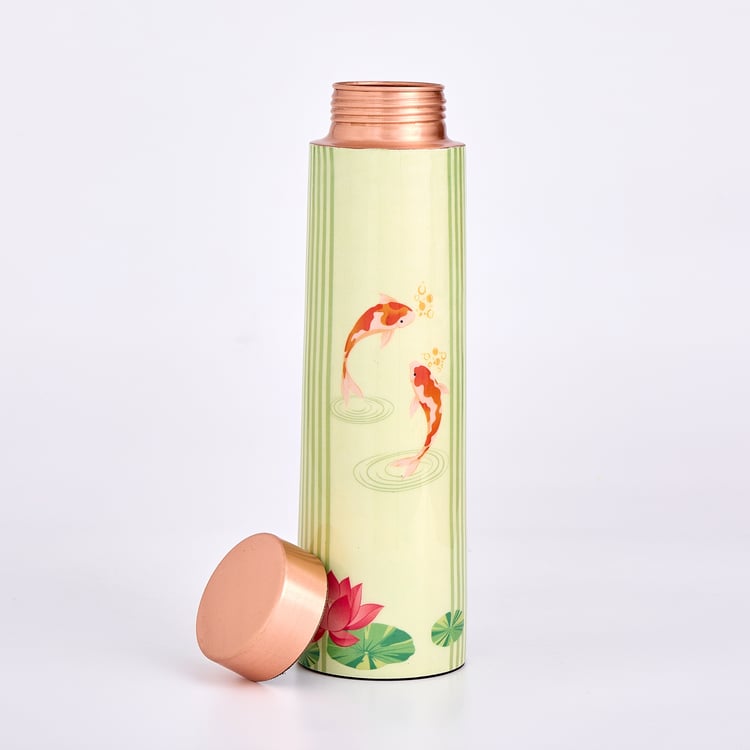 Infinity Rakhi 3Pcs Copper Water Bottle with Tumbler Set