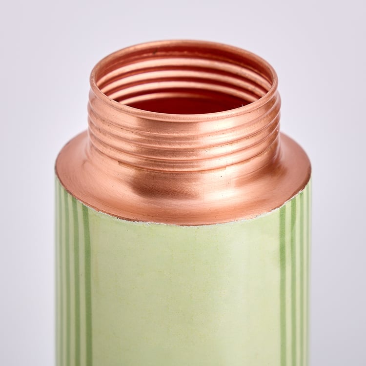 Infinity Rakhi 3Pcs Copper Water Bottle with Tumbler Set