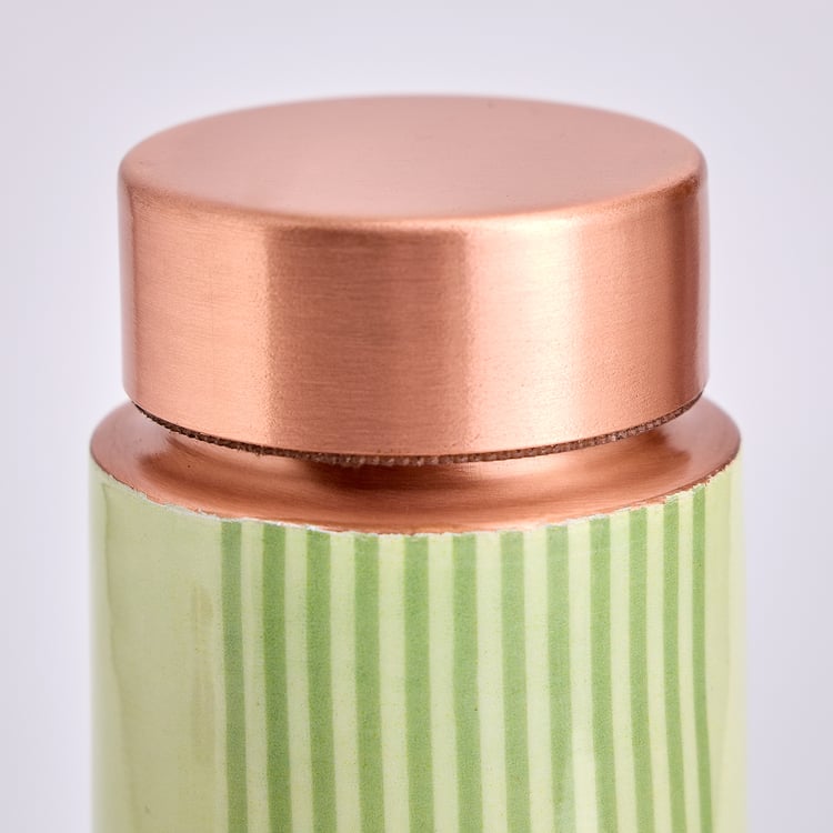 Infinity Rakhi 3Pcs Copper Water Bottle with Tumbler Set