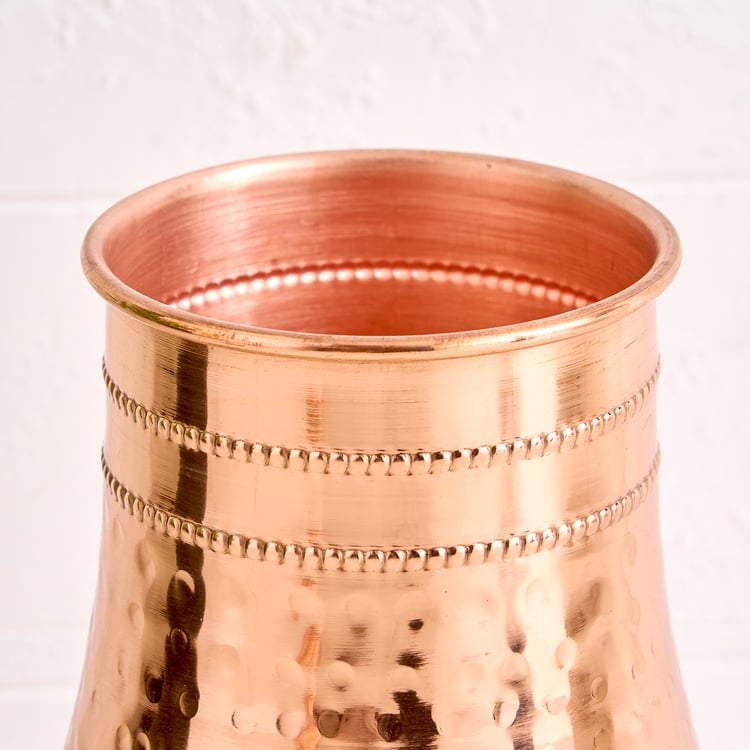 Infinity Rakhi Copper Bedside Decanter with Tumbler - 950ml
