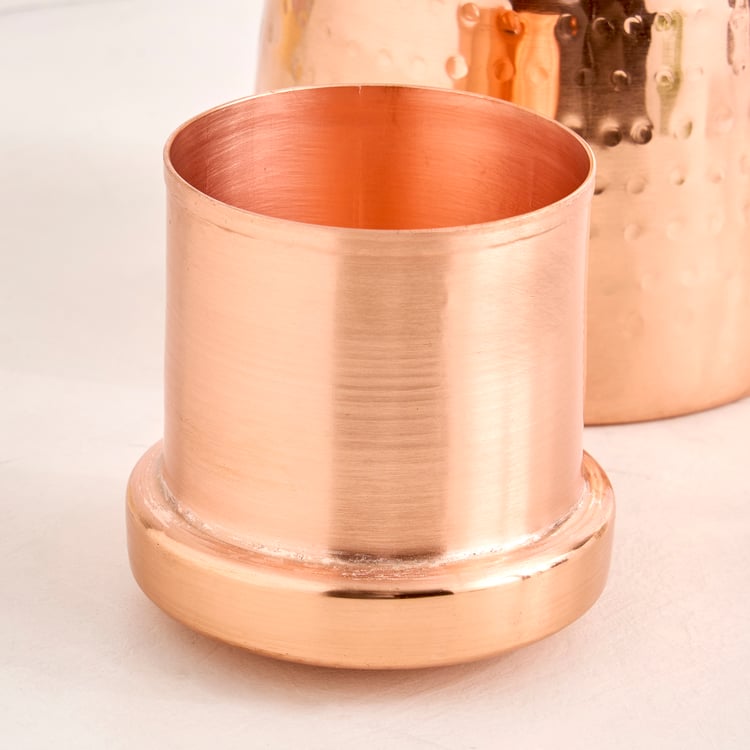 Infinity Rakhi Copper Bedside Decanter with Tumbler - 950ml