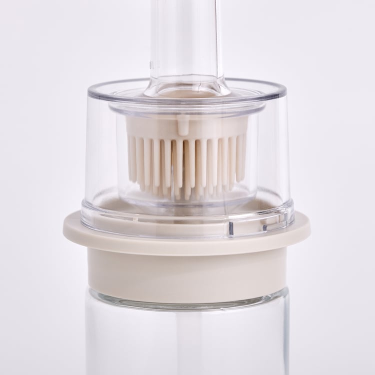 Pamolive Solin Glass Oil Bottle with Silicone Brush - 180ml