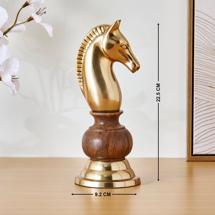 Driftwood Virginia Aluminium Chess Horse Table Accent