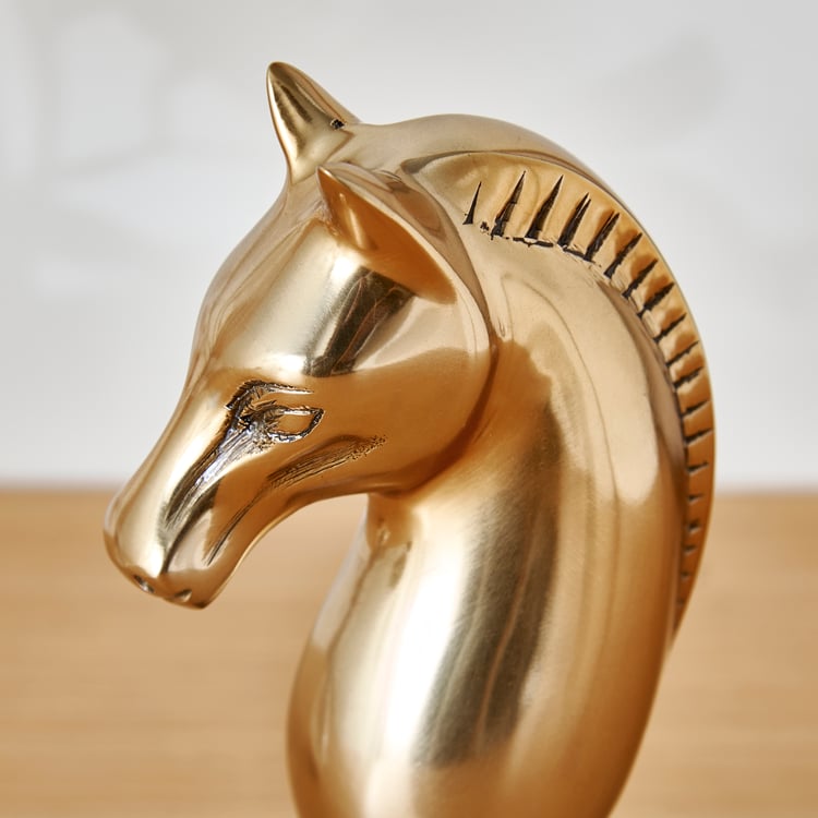 Driftwood Virginia Aluminium Chess Horse Table Accent
