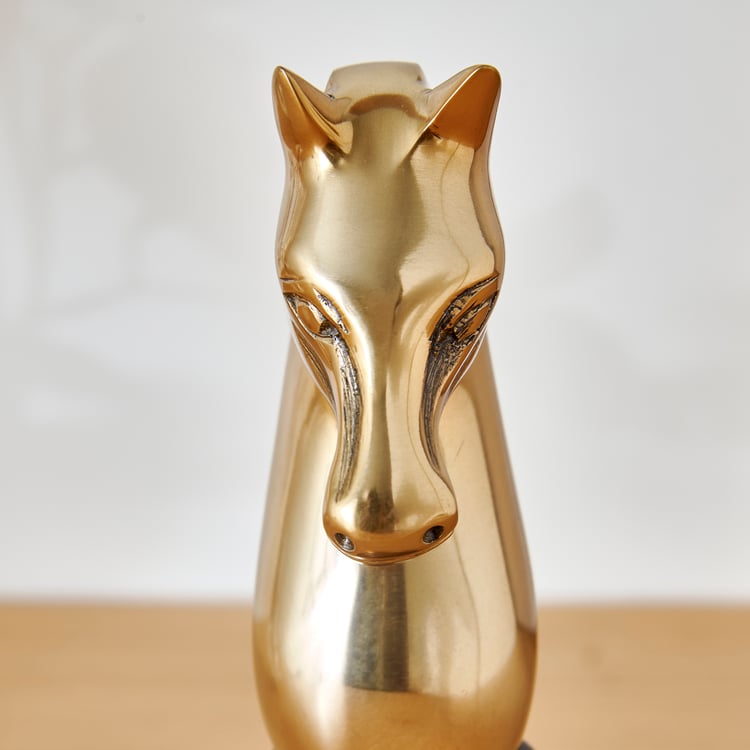 Driftwood Virginia Aluminium Chess Horse Table Accent