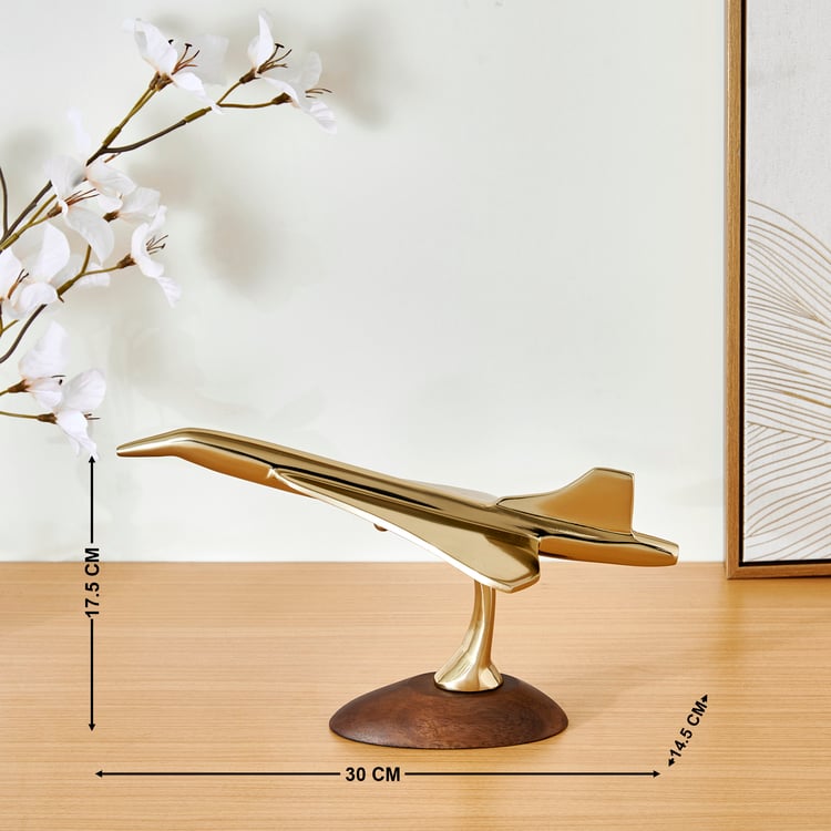Driftwood Virginia Aluminium Fighter Plane Table Accent