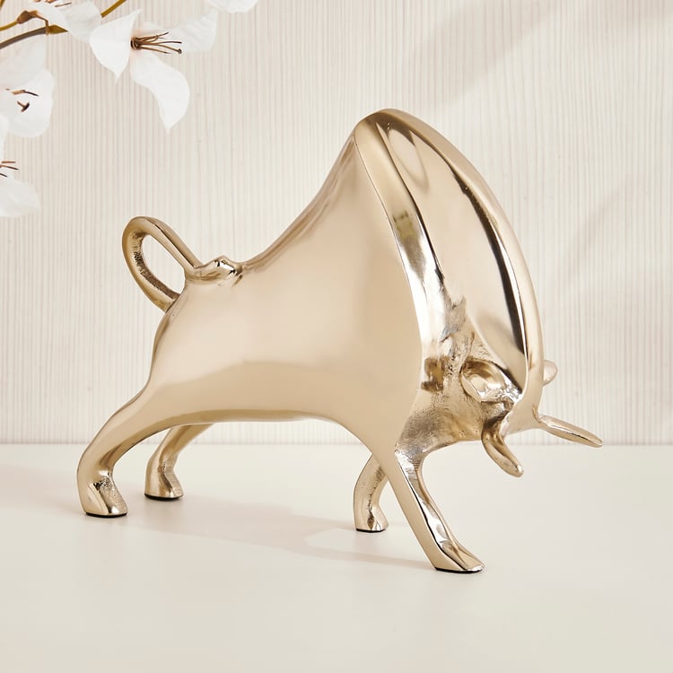 Grantley Fauna Aluminium Bull Figurine