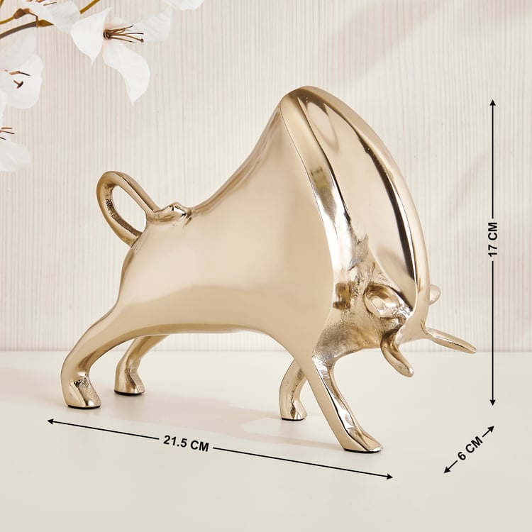 Grantley Fauna Aluminium Bull Figurine