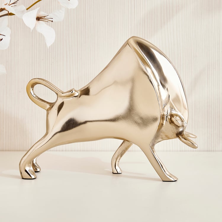 Grantley Fauna Aluminium Bull Figurine