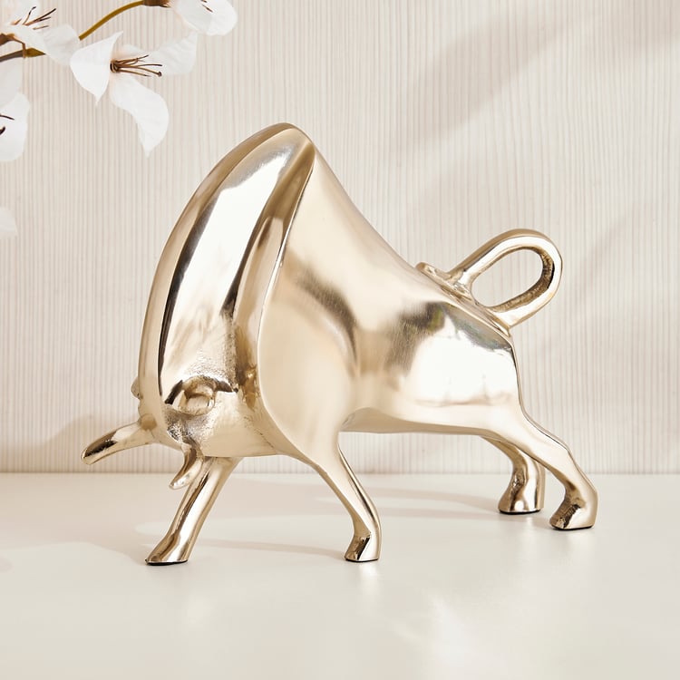 Grantley Fauna Aluminium Bull Figurine