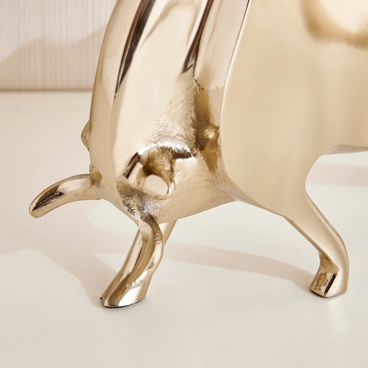 Grantley Fauna Aluminium Bull Figurine