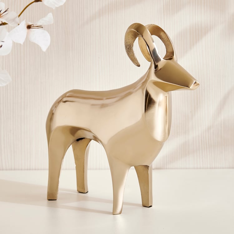 Grantley Fauna Aluminium Ram Figurine