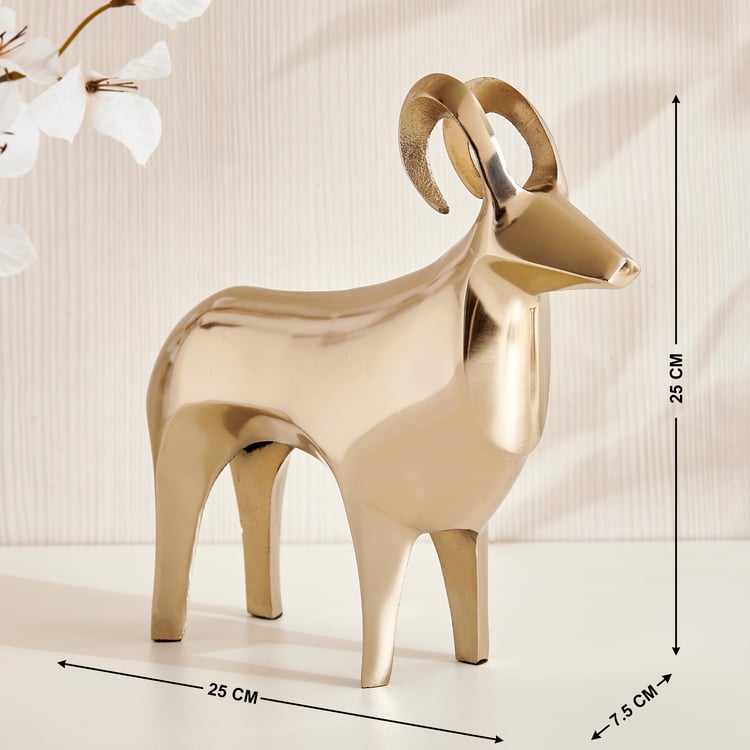 Grantley Fauna Aluminium Ram Figurine