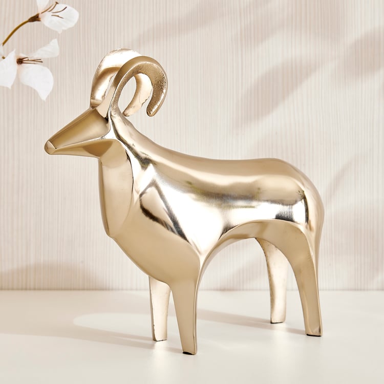Grantley Fauna Aluminium Ram Figurine