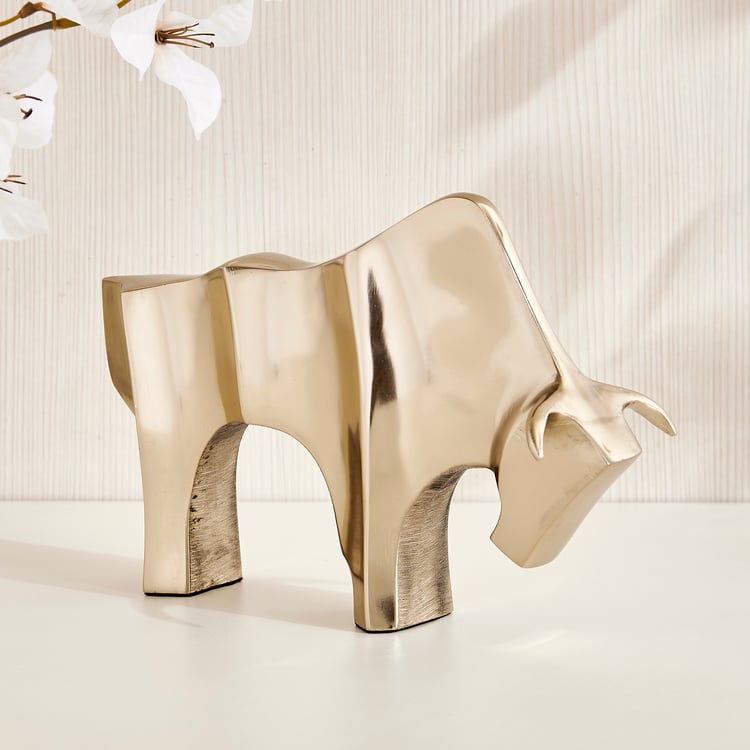 Grantley Fauna Aluminium Bull Figurine