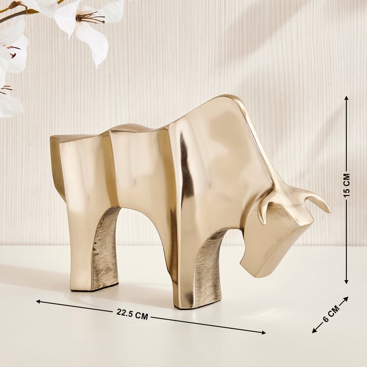 Grantley Fauna Aluminium Bull Figurine