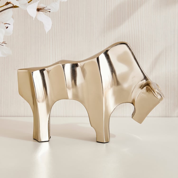 Grantley Fauna Aluminium Bull Figurine