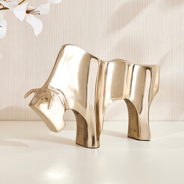 Grantley Fauna Aluminium Bull Figurine
