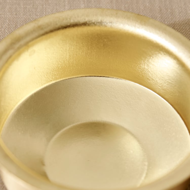 Norvia Rakhi Myn Set of 2 Brass Coffee Tumblers and Dabaras - 200ml