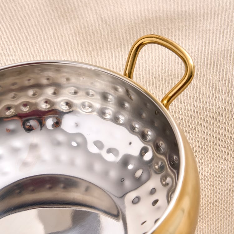 Shale Primo Set of 2 Stainless Steel Belly Casseroles with Lids