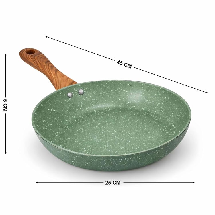 Allure Botanica Aluminium Induction Compatible Spatter Fry Pan - 24cm