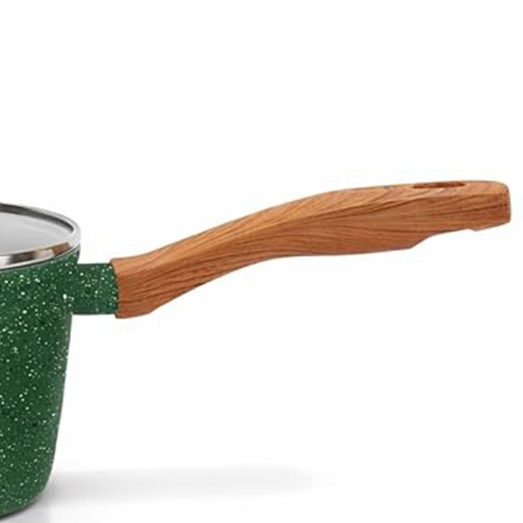 Allure Botanica Aluminium Induction Compatible Spatter Milk Pan with Lid - 1.75L