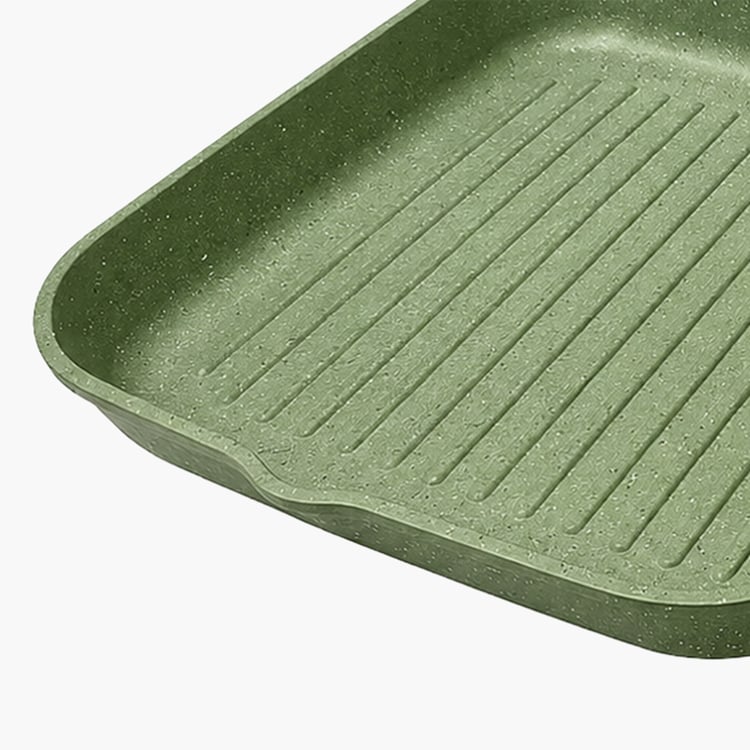 Allure Botanica Aluminium Induction Compatible Spatter Grill Pan - 26 cm