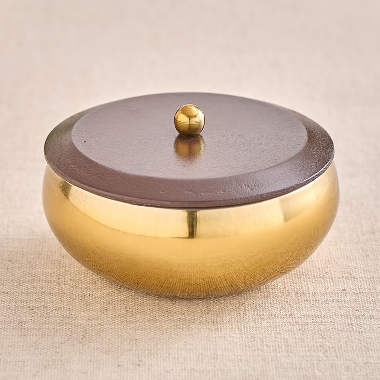 Shale Byron Set of 2 Stainless Steel Snack Bowls with Lids and Tray - 350ml