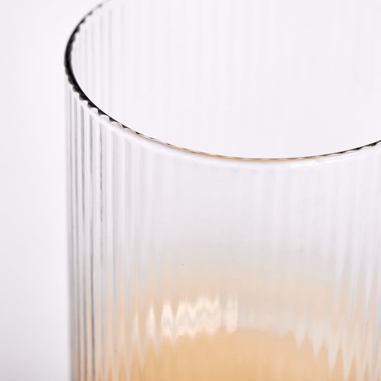 Infinity Festive Quench Borosilicate Glass Tumbler with Bamboo Lid and Straw - 750ml