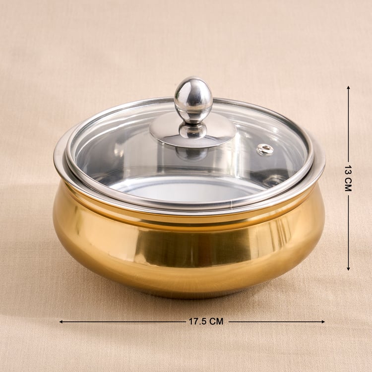 Shale Primo Set of 2 Stainless Steel Handi Casseroles with Lids - 900ml
