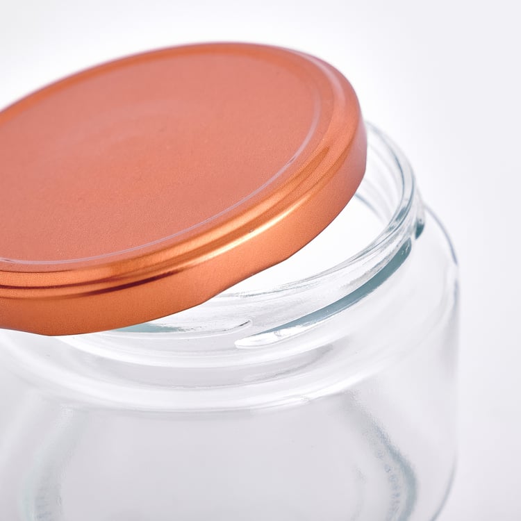 Heva Stack Onyx Set of 3 Glass Jars with Lids - 350ml