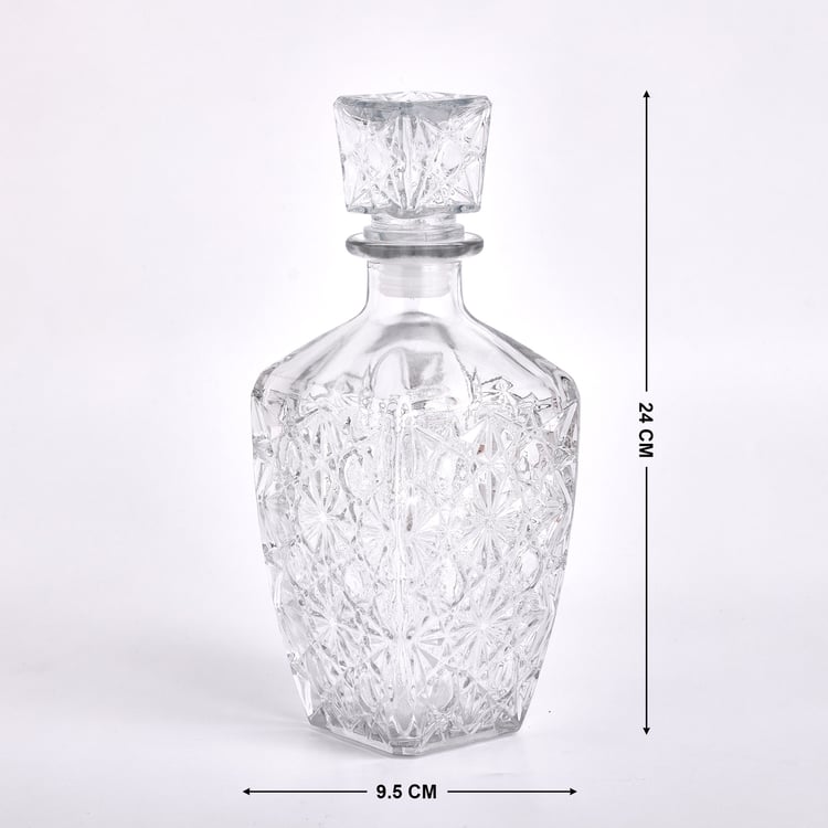 Wexford Zulay Glass Wine Decanter with Lid - 800ml